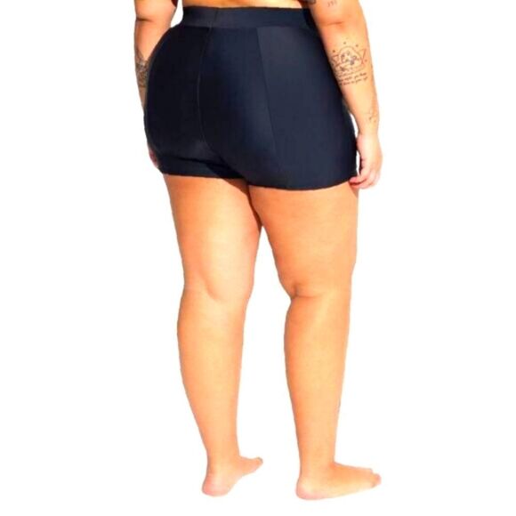 TORRID Pink Rainbow Bakini Top With Matching Black RETRO CHIC Short Set. 2X - Picture 9 of 16